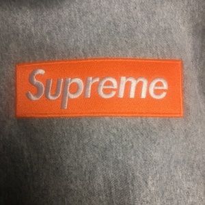 supreme fw17 Heather Gray/Orange Bogo